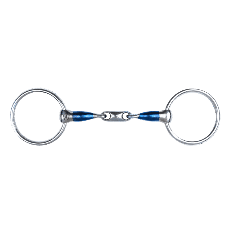 Waldhausen Double Jointed Sweet Iron Snaffle Bit - Anatomical Design